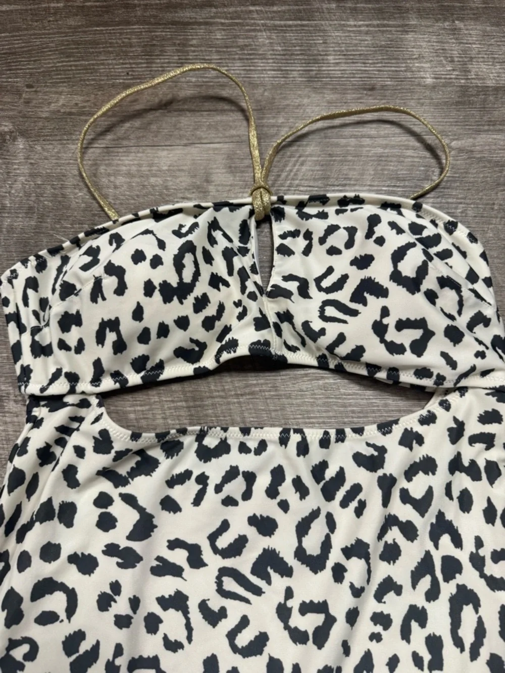 Aerie Animal Print One Piece Cheeky Bathing Suit Size Large